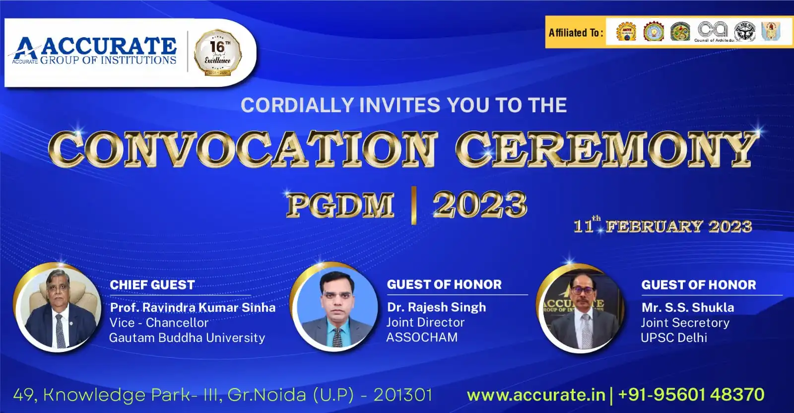 Convocation Ceremony for PGDM Students